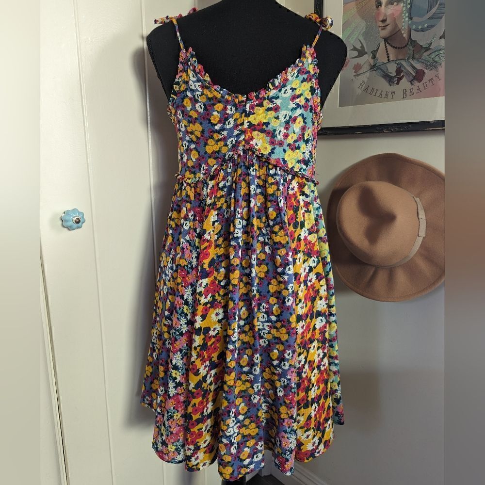 Patrons of Peace Floral Dress XS Coastal Cowgirl 90s Boho Romantic Gardencore - Picture 3 of 14
